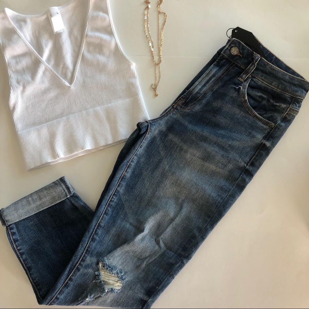 Mid-Rise Slim Fit Jeans